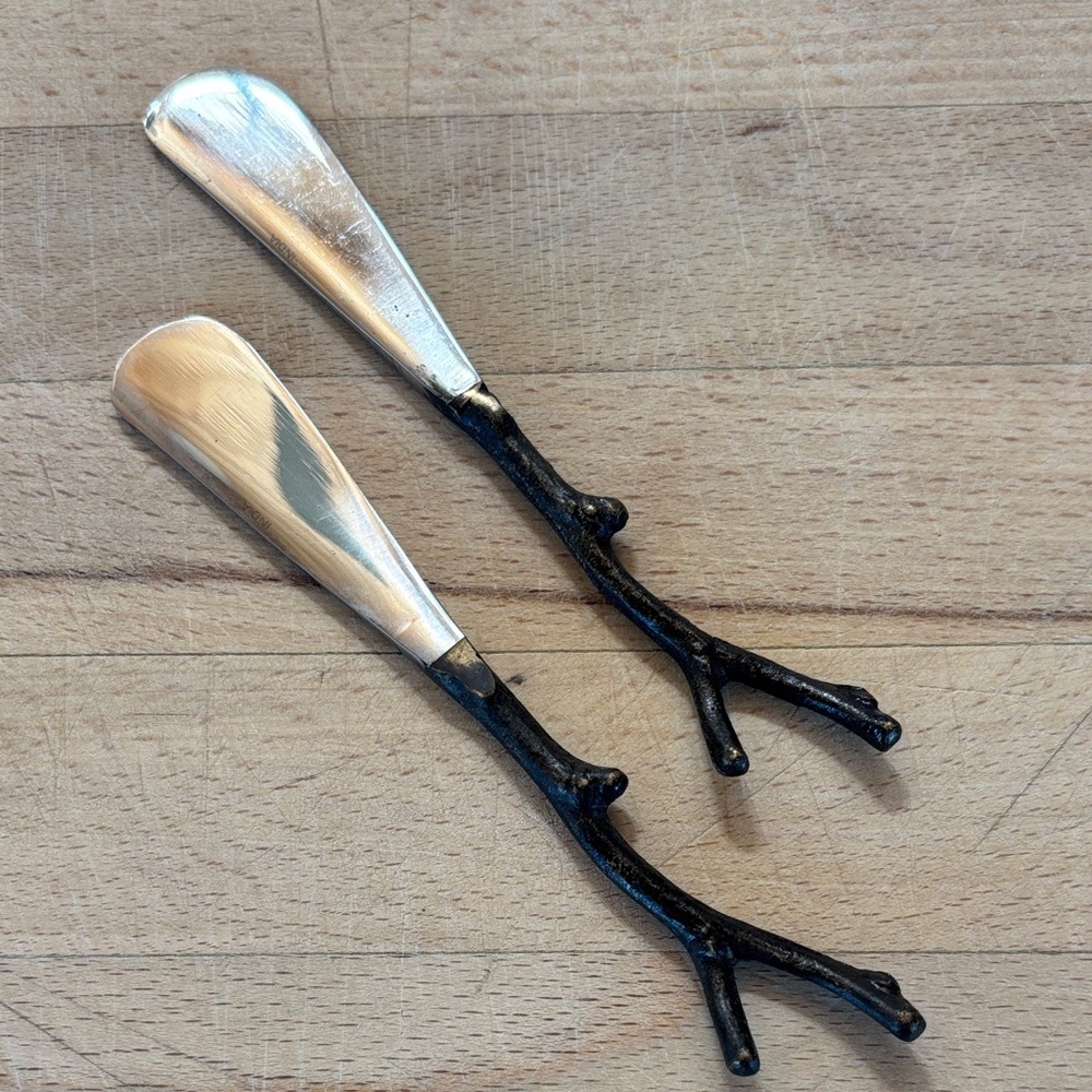 ROOST TWIG COCKTAIL CHEESE KNIVES: Set of 2
